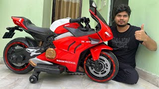 RC Ducati Panigale V4 Bike Unboxing amp Testing  Ride on Ducati Bike  Shamshad Maker 🔥🔥 [upl. by Chemush]