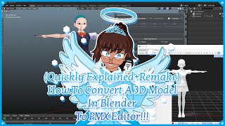 Quickly ExplainedRemake How To Convert A 3D Model In Blender To PMX Editor [upl. by Piselli]