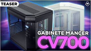 TEASER GABINETE GAMER MANCER CV700 MIDTOWER LATERAL DE VIDRO  COM E SEM DISPLAY [upl. by Atoel]