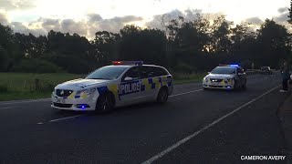 NZ Police VF Commadore Code 3 Lightbar vs Nautehc Spectra [upl. by Affer994]