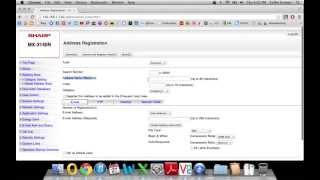 How To Add Email Addresses to Address Book of Sharp Copier [upl. by Lincoln937]