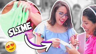 Regalando SLIME por la CALLE Esto fue lo que pasó 🙊 ✄ Craftingeek [upl. by Yeldua]