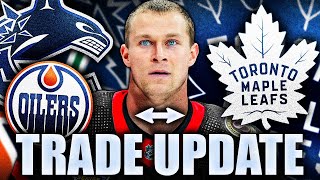 BIG TRADE RUMOURS W CANUCKS LEAFS OILERS OTTAWA SENATORS DEFENCEMAN ON THE MOVE Jakob Chychrun [upl. by Bone26]