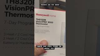 WIRELESS REDLINK RF TECHNOLOGY BUT DOES THE JOB hvac honeywell wirelesssensors [upl. by Irby]