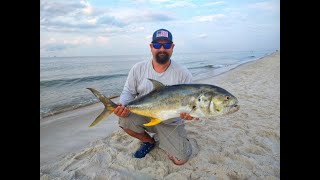 Fishing for GIANT JACK CREVALLE Topwater popper ACTION [upl. by Atikehs727]