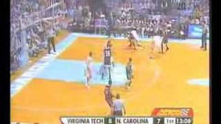 Virginia TechUNC Basketball 21307  1st Half [upl. by Nylyak547]