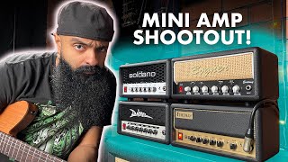 MINI AMP SHOOTOUT SLO Mini vs Friedman BE Mini vs Bogner Ecstacy Mini vs Diezel VH Micro [upl. by Ayhdnas]