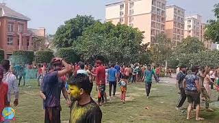 Holi Celebration 2022 Eldeco eden park  Neemrana  Travel with Hemendra [upl. by Elbag]