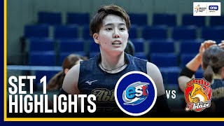 EST vs KURASHIKI  SET 1 GAME HIGHLIGHTS  2024 PVL INVITATIONAL CONFERENCE  September 12 2024 [upl. by Neerhtak]