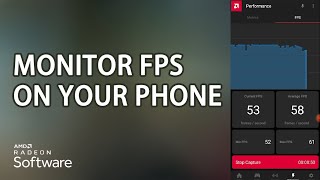 How to Monitor FPSFramerate on Your Phone  AMD Link  Radeon Software Adrenalin [upl. by O'Donnell]