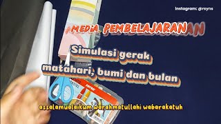 Tutorial membuat media pembelajaran gerak Matahari Bumi dan Bulan [upl. by Baron]