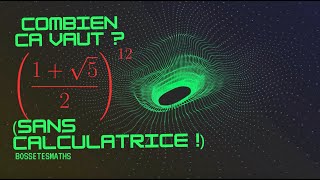 Combien vaut le nombre dor à la puissance 12  sans calculatrice [upl. by Eladnar250]