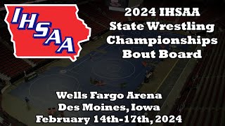 Session 2  2024 IHSAA State Wrestling Championships  Class 3A  Bout Board [upl. by Dawn941]