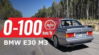 1987 BMW M3 E30 0100kmh amp engine sound [upl. by Alimac]