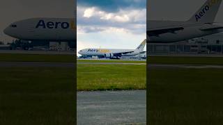 AeroLogig Boeing 777F Landing dhl aerologic 777 [upl. by Kendrah]