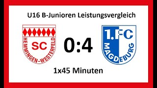 SC HemmingenWesterfeld  FC Magdeburg 04 1x45min [upl. by Idnerb]