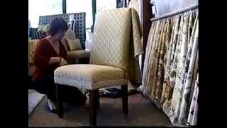 Slipcover Parson chair Tutorial Part 1 by Window Coverings by Rosa LLC Litchfield Park AZ [upl. by Rfinnej]