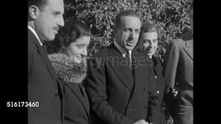 Compromiso de la Infanta Beatriz y Alessandro Torlonia 1935 [upl. by Ynagoham]