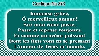 No 393Immense grâce ô merveilleux amour [upl. by Publea]