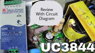 EP220 UC3844 Based MicroPower SMPS TeardownSchematic Diagram [upl. by Nolak]