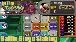 Pokemon XG Battle Bingo Card Slaking [upl. by Anaoj613]