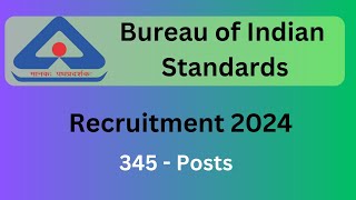 BIS Recruitment 2024 for Assistant Section Officer ASO etc [upl. by Zelazny]