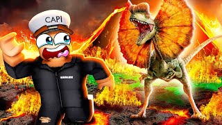 DILOPHOSAURUS DESTROYS EVERYTHING IN ROBLOX [upl. by Nylaehs554]