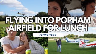 Flight to Popham Airfield for Lunch with ATC  Private Pilot  Outbound Diaries [upl. by Ibrad]