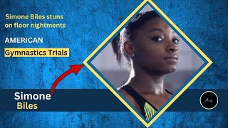 Simone Biles stuns on floor night  2024 Olympic Gymnastics Trials [upl. by Thorma]