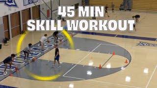 45 Minute Basketball Skills Workout  Drills to Make Your Players Better [upl. by Acirfa]