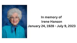 Paynesville Lutheran Church  August 5 2023 Memorial Service for Irene Hanson [upl. by Roswell78]