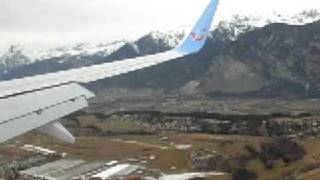 Spectacular Innsbruck airport approach [upl. by Aneger837]