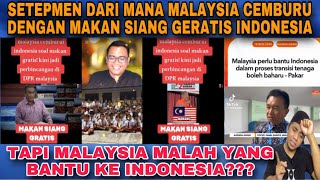 MALAYSIA CEMBURU DENGAN PROGGRAM MAKAN SIANG GERATIS DI INDONESIA⁉️tapi Malaysia ingin bantu [upl. by Sucramd]