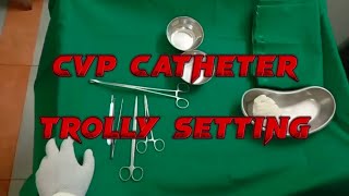 Central venous pressure CVP catheter trolly settingfor OT peoples learn more in OT wisdom [upl. by Airreis211]