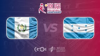 GUA vs HON  XX U21 Women’s Central American Volleyball Championship [upl. by Neural]