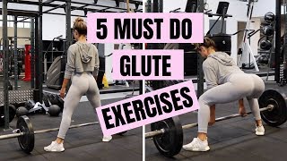 5 MUST DO EXERCISES TO GROW YOUR GLUTES  Seriously Wow [upl. by Stricklan3]