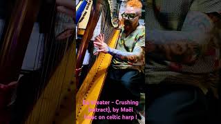 Eartheater  Crushing extract by Maël Isaac on celtic harp  cover harp music acoustic [upl. by Iderf66]