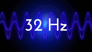 32 Hz clean sine wave BASS TEST TONE frequency [upl. by Nohtahoj]