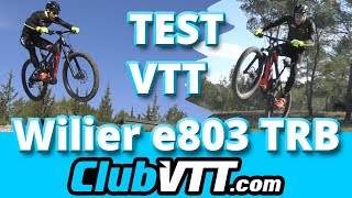 Vtt VAE WILIER e803 TRB  test terrain avec un rider   507 [upl. by Otanutrof465]