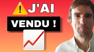 Rebond des Marchés  Pourquoi je Vends cette action PEA [upl. by Joyann]