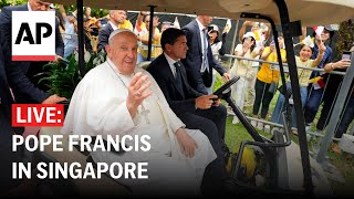 LIVE Welcome ceremony for Pope Francis in Singapore [upl. by Dronski399]