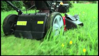 Powerful 55hp Engine Fox 20quot Petrol Lawn Mower  4 Blade Aerodynamic Cutting Technology [upl. by Curnin45]