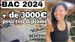 BAC 2024  Reçois  de 3000€ avec et sans mention Banque amp Aides [upl. by Montanez53]