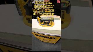 The new DeWalt DCE590 GRABO vacuum suction lifter🏋️max120kg capacityPresentation from EXPO Prague [upl. by Merce]