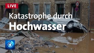 Hochwasser in Deutschland Katastrophe durch Unwetter [upl. by Yerdna]