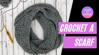 CROCHET Simple Crochet ScarfFor Beginners [upl. by Etnoved955]