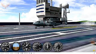 Northrop Grumman E2 Hawkeye GeoFS Flight Simulator USS Nimitz CVN68 [upl. by Enaerb]