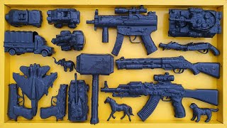 Cleaning Gun Shooting Toys Ak47Shotgun Sniper Rifle Revolver Assault Rifle M16 Cowboy gun 19 [upl. by Bresee]