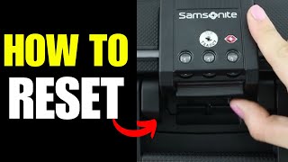 How To Reset A Samsonite Luggage Lock  Forgot Password [upl. by Orlosky]