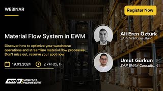 Material Flow System in EWM  Webinar  SAP EWM  SAP MFS [upl. by Yeleek738]